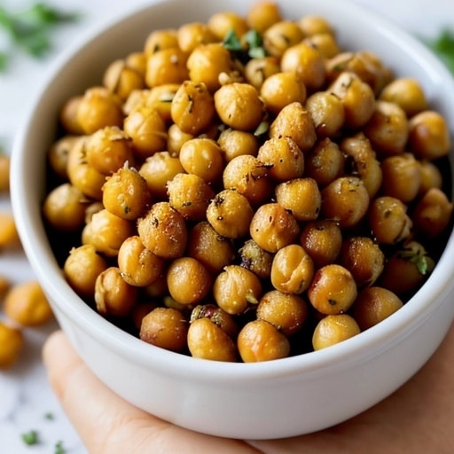 Ranch Crispy Roasted Chickpeas